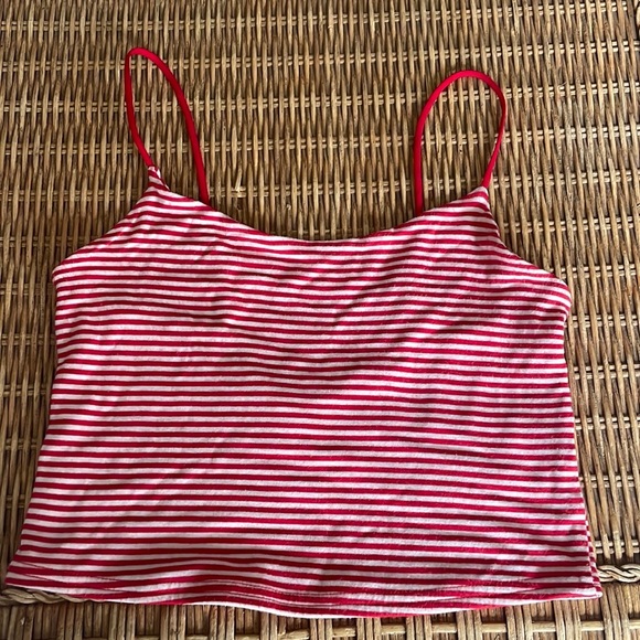 Red & White Striped Tank Top - Picture 1 of 3